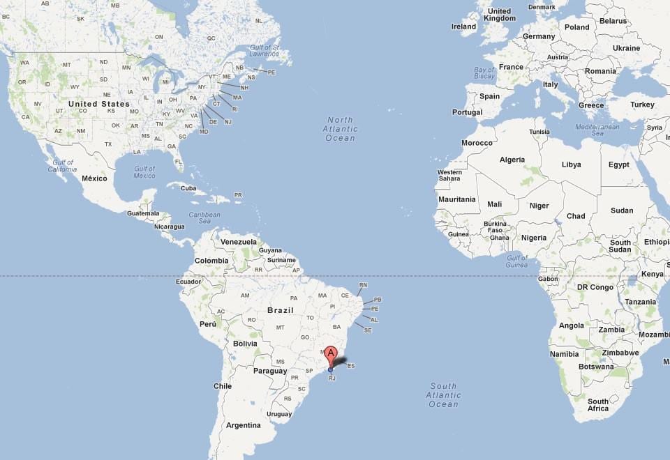 Rio na mapie