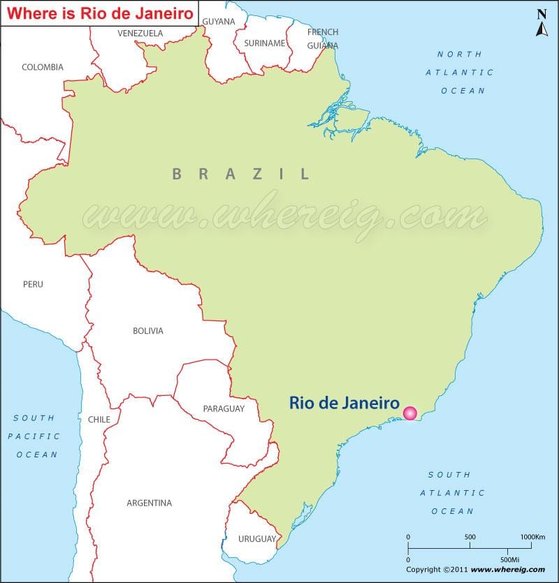 pokaż Rio de Janeiro na mapie