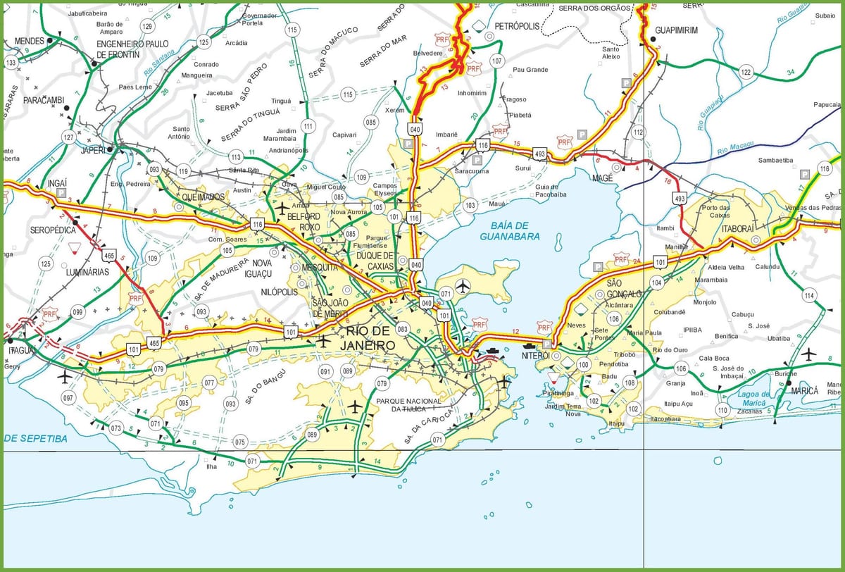 Rio de Janeiro "mapy drogowej"