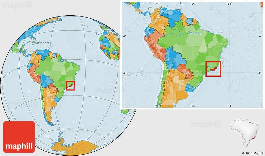 gdzie jest Rio de Janeiro na mapie świata
