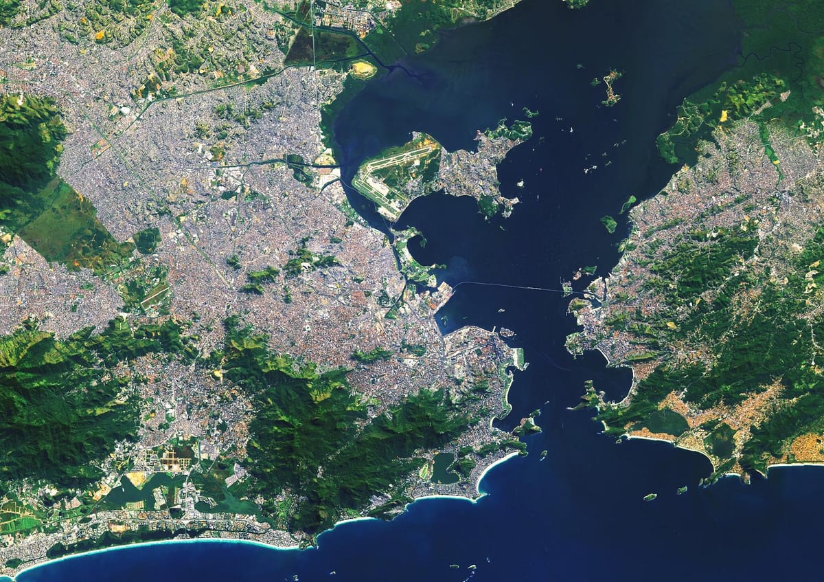 satelitarna mapa Rio de Janeiro