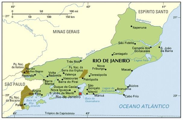 współrzędne Rio de Janeiro