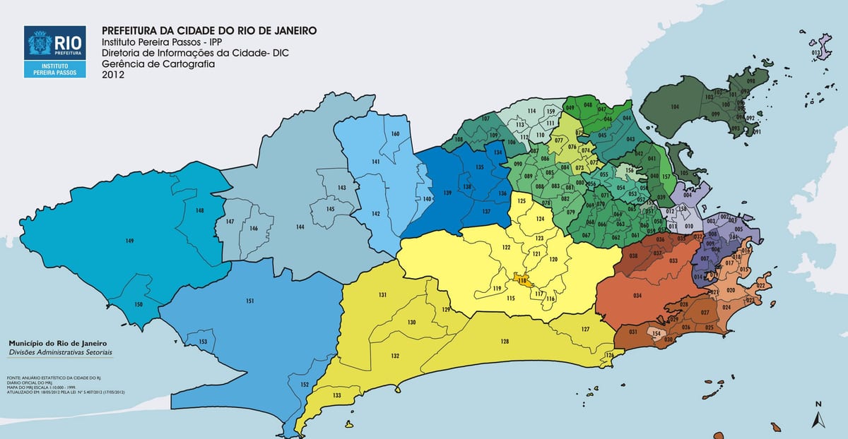 Rio de Janeiro powiat na mapie
