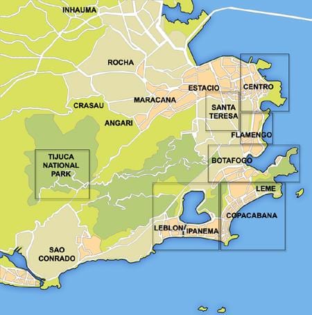 mapa dzielnicy Rio