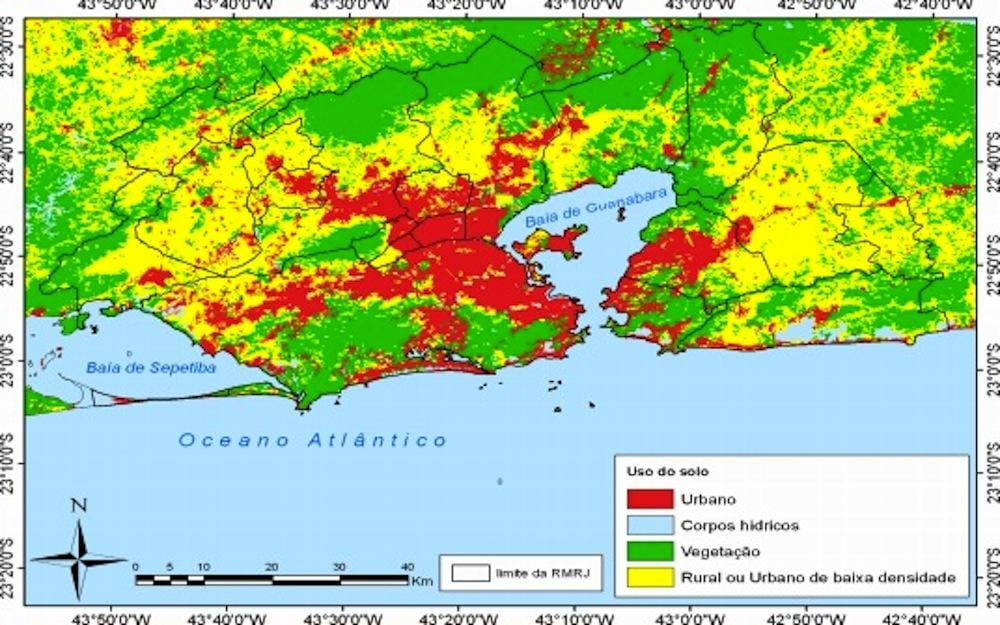 mapa topograficzna Rio