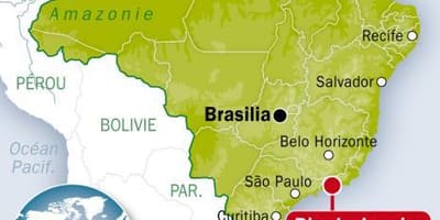 Mapa Brazylii i Rio de Janeiro