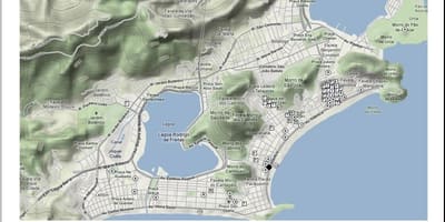 Mapa Rio de Janeiro czerwonych latarni