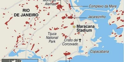 Karty фавел Rio de Janeiro