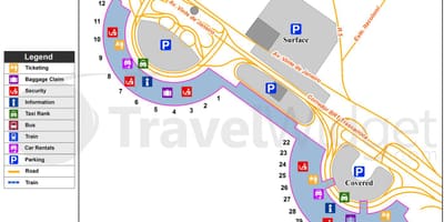 Mapa Rio de Janeiro lotnisko