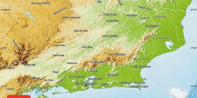 Mapa topograficzna Rio 