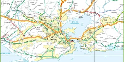 Autostrady Rio na mapie