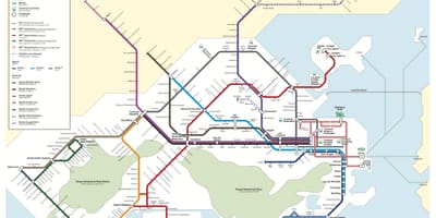 Rio transportową mapę