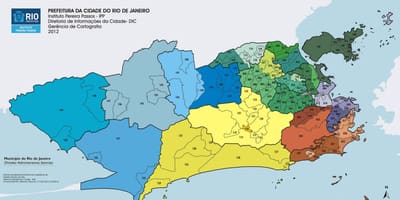 Rio de Janeiro powiat na mapie
