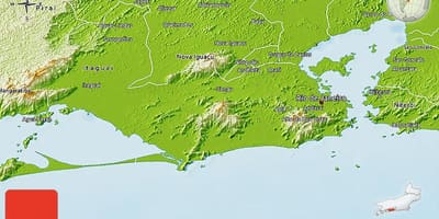 Mapa geograficzna Rio
