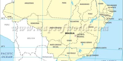 Mapa szerokości Rio