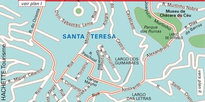 Santa Teresa Rio de Janeiro mapie